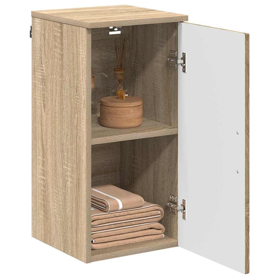 Badkamer Kast Wandgemonteerd Sonoma Eiken 30 x 31,5 x 61 cm