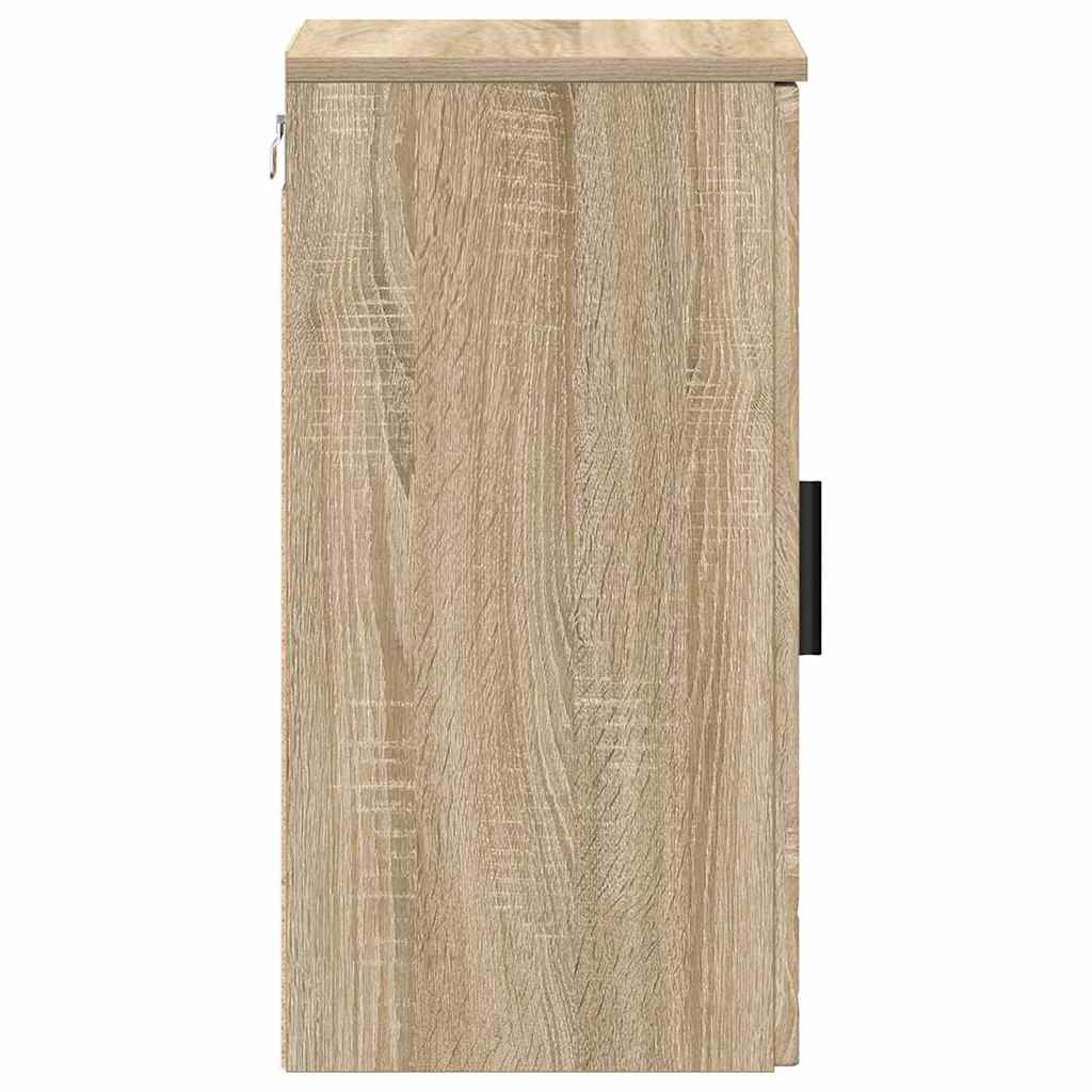 Badkamer Kast Wandgemonteerd Sonoma Eiken 30 x 31,5 x 61 cm