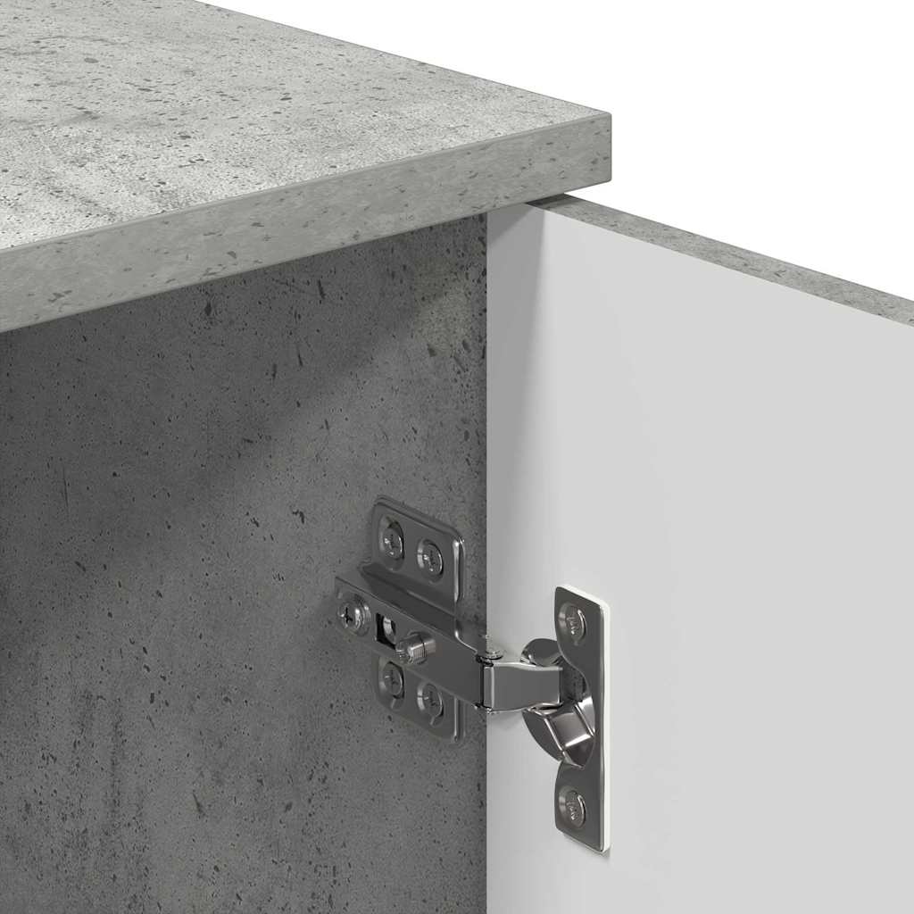 Badkamer Kast Wandgemonteerd Beton Grijs 30 x 31,5 x 61 cm