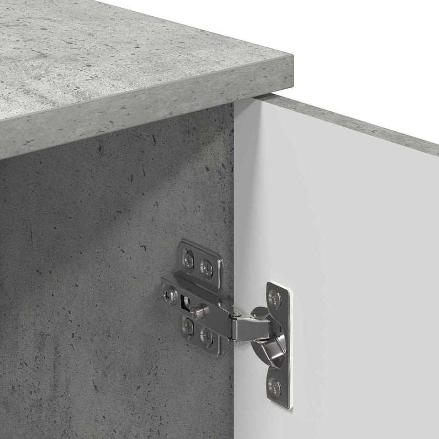 Badkamer Kast Wandgemonteerd Beton Grijs 30 x 31,5 x 61 cm