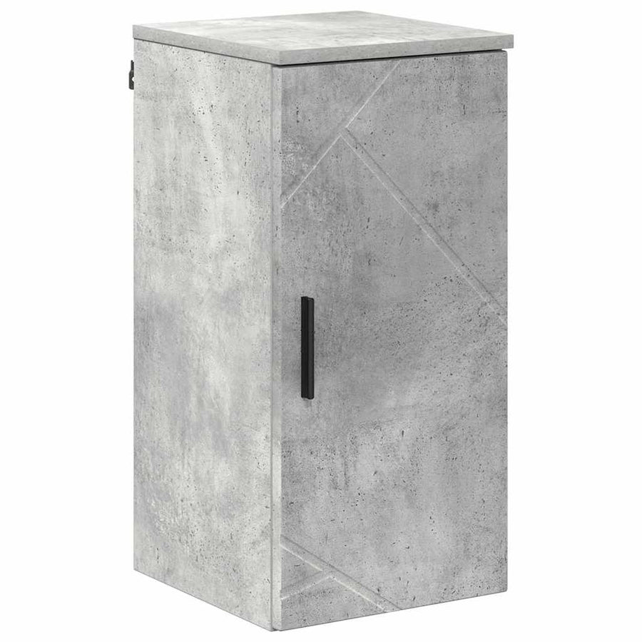Badkamer Kast Wandgemonteerd Beton Grijs 30 x 31,5 x 61 cm