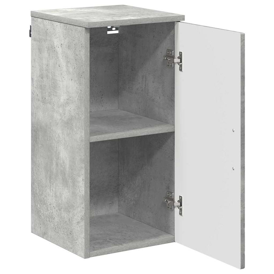 Badkamer Kast Wandgemonteerd Beton Grijs 30 x 31,5 x 61 cm