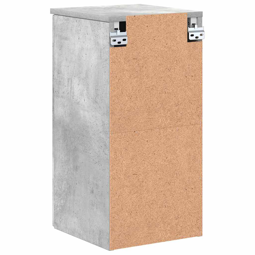 Badkamer Kast Wandgemonteerd Beton Grijs 30 x 31,5 x 61 cm