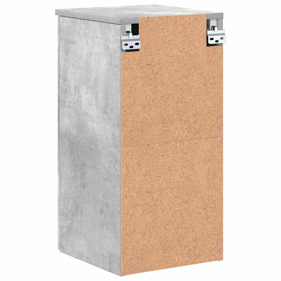 Badkamer Kast Wandgemonteerd Beton Grijs 30 x 31,5 x 61 cm