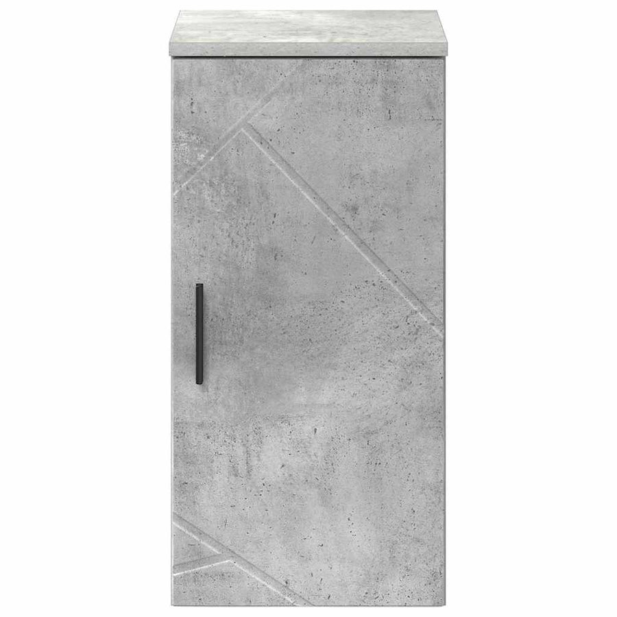 Badkamer Kast Wandgemonteerd Beton Grijs 30 x 31,5 x 61 cm