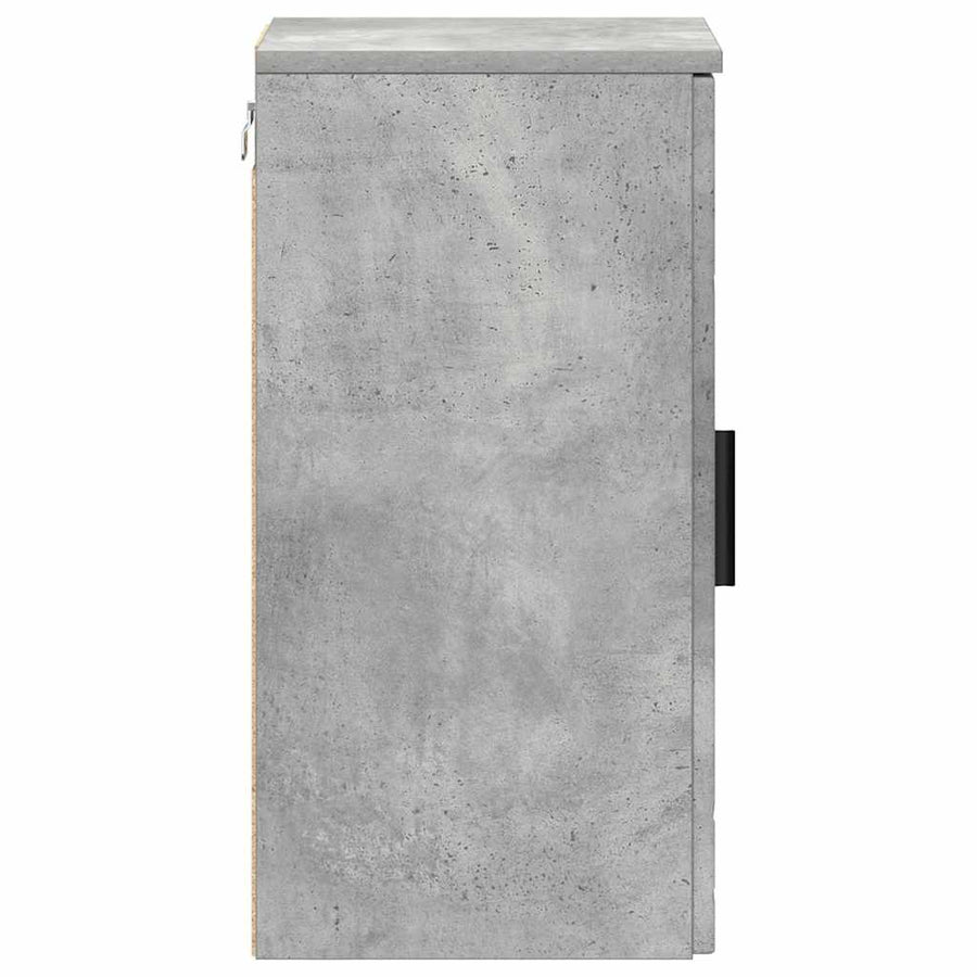 Badkamer Kast Wandgemonteerd Beton Grijs 30 x 31,5 x 61 cm
