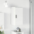 Bathroom Cabinet Wall-Mounted High Gloss White 30 x 31.5 x 61 cm
