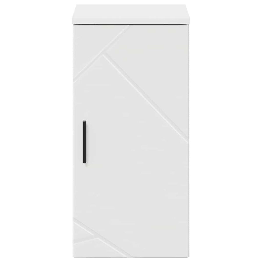 Badkamer Kast Hoogglans wit 30 x 31.5 x 61 cm Bewerkt hout