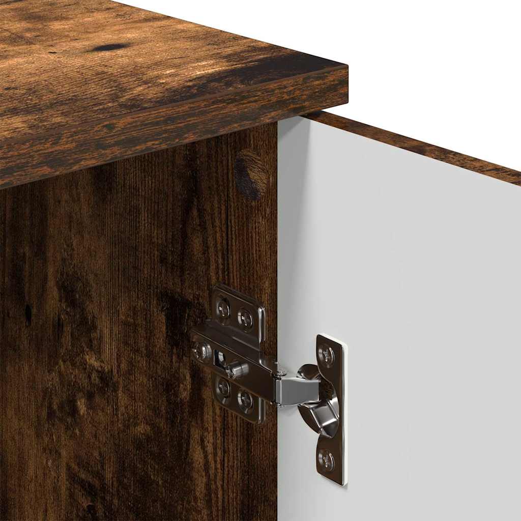 Badkamer Kast Wandgemonteerd Gerookt eiken 30 x 31,5 x 61 cm