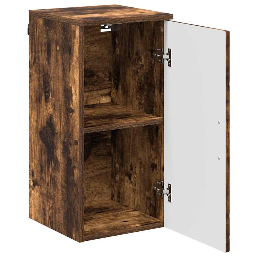 Badkamer Kast Wandgemonteerd Gerookt eiken 30 x 31,5 x 61 cm
