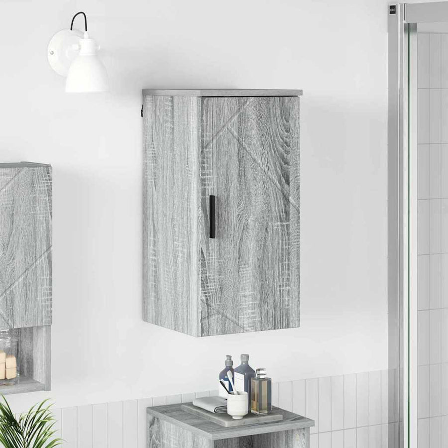 Badkamer Kast Wandgemonteerd Grijs Sonoma 30 x 31,5 x 61 cm