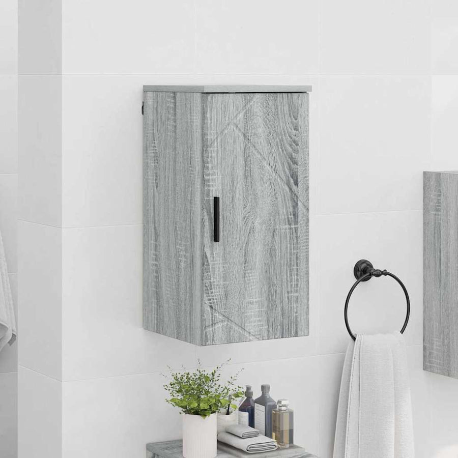 Badkamer Kast Wandgemonteerd Grijs Sonoma 30 x 31,5 x 61 cm