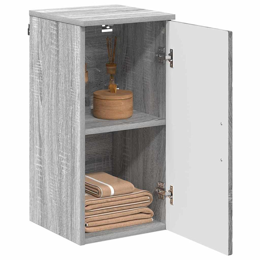 Badkamer Kast Wandgemonteerd Grijs Sonoma 30 x 31,5 x 61 cm