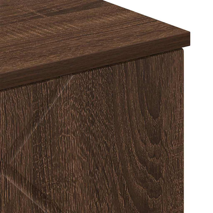 Badkamer Kast Wandgemonteerd Bruin Eiken 30 x 31,5 x 61 cm