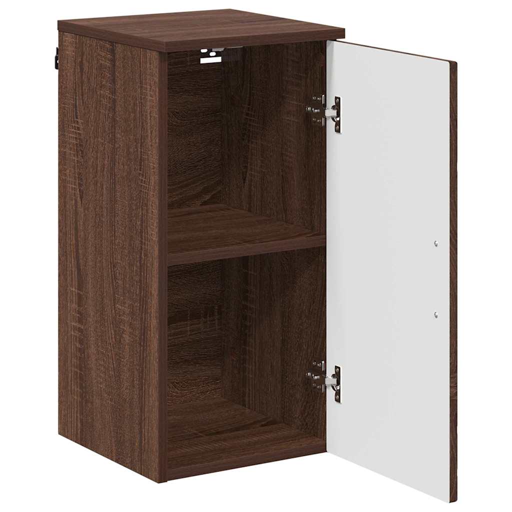 Badkamer Kast Wandgemonteerd Bruin Eiken 30 x 31,5 x 61 cm