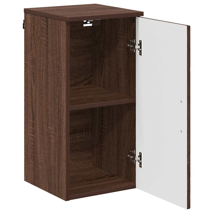 Badkamer Kast Wandgemonteerd Bruin Eiken 30 x 31,5 x 61 cm