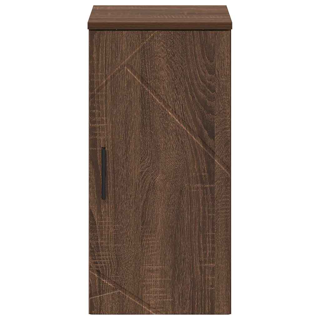 Badkamer Kast Wandgemonteerd Bruin Eiken 30 x 31,5 x 61 cm