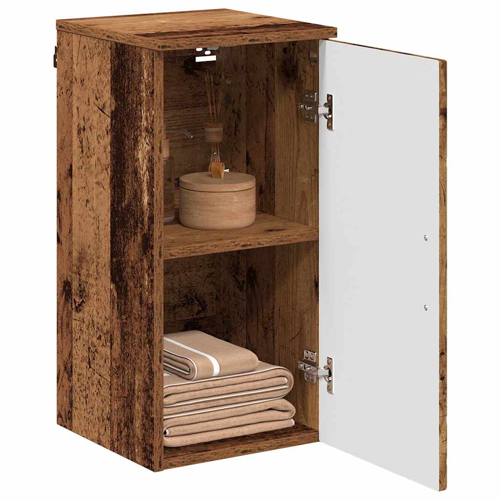 Badkamer Kast Oud Hout 30 x 31,5 x 61 cm Bewerkt hout & Metaal