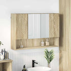 Spiegelkast Sonoma Eiken 80 x 17 x 55 cm Bewerkt hout