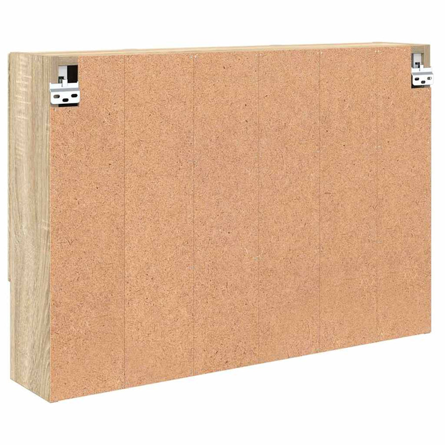 Spiegelkast Sonoma Eiken 80 x 17 x 55 cm Bewerkt hout