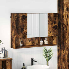 Spiegelkast Gerookt eiken 80 x 17 x 55 cm Bewerkt hout