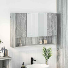 Spiegelkast Grijs Sonoma 80 x 17 x 55 cm Bewerkt hout