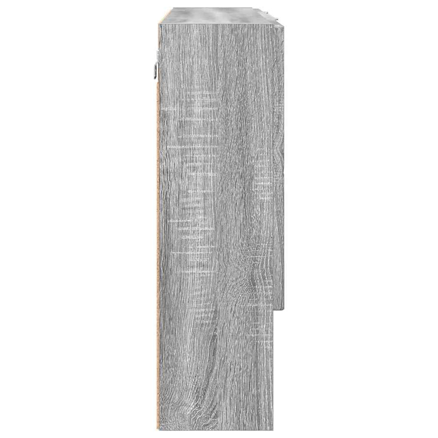 Spiegelkast Grijs Sonoma 80 x 17 x 55 cm Bewerkt hout