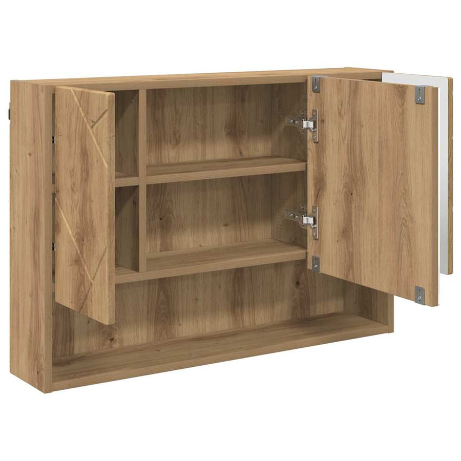 Spiegelkast Artisan Eiken 80 x 17 x 55 cm Bewerkt hout