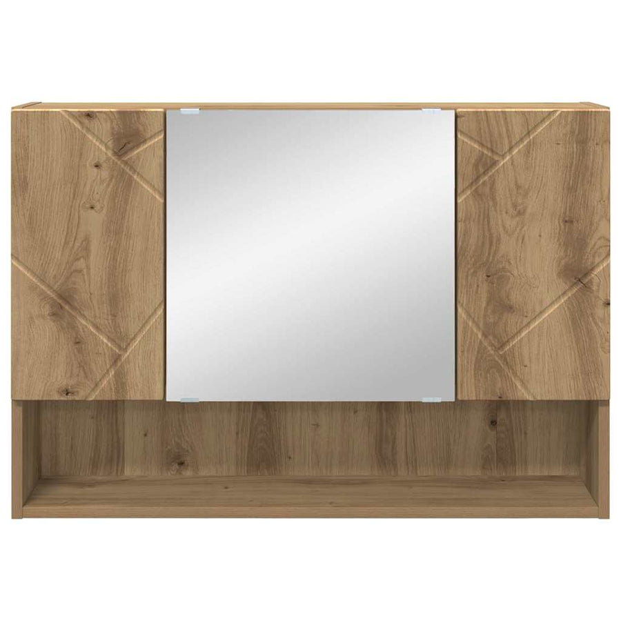 Spiegelkast Artisan Eiken 80 x 17 x 55 cm Bewerkt hout