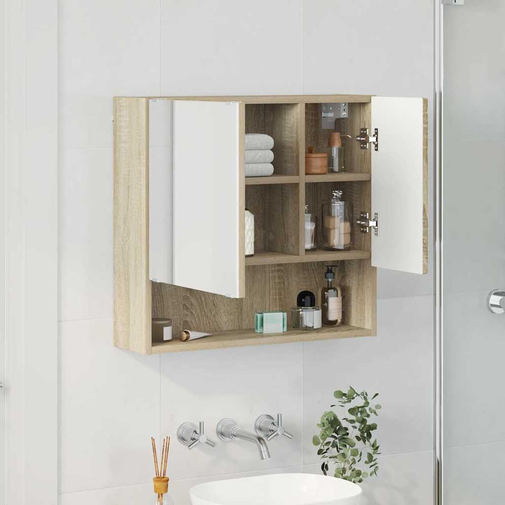 Spiegelkast Sonoma Eiken 59 x 17 x 55 cm Bewerkt hout