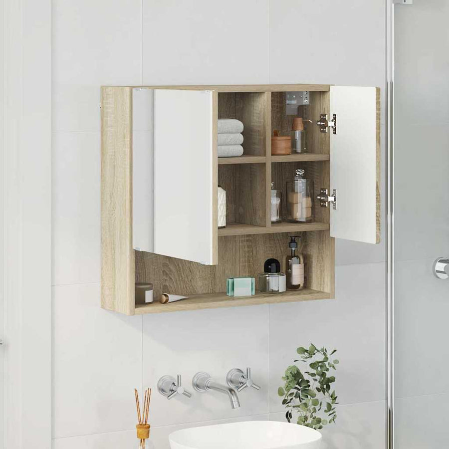 Spiegelkast Sonoma Eiken 59 x 17 x 55 cm Bewerkt hout