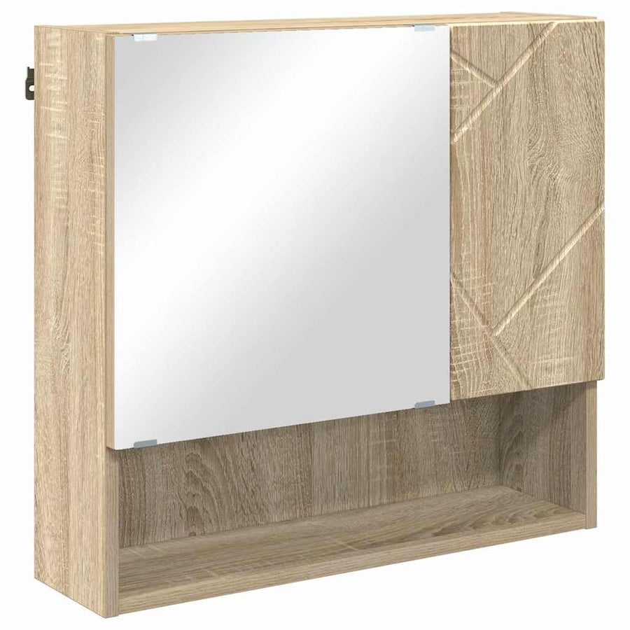 Spiegelkast Sonoma Eiken 59 x 17 x 55 cm Bewerkt hout