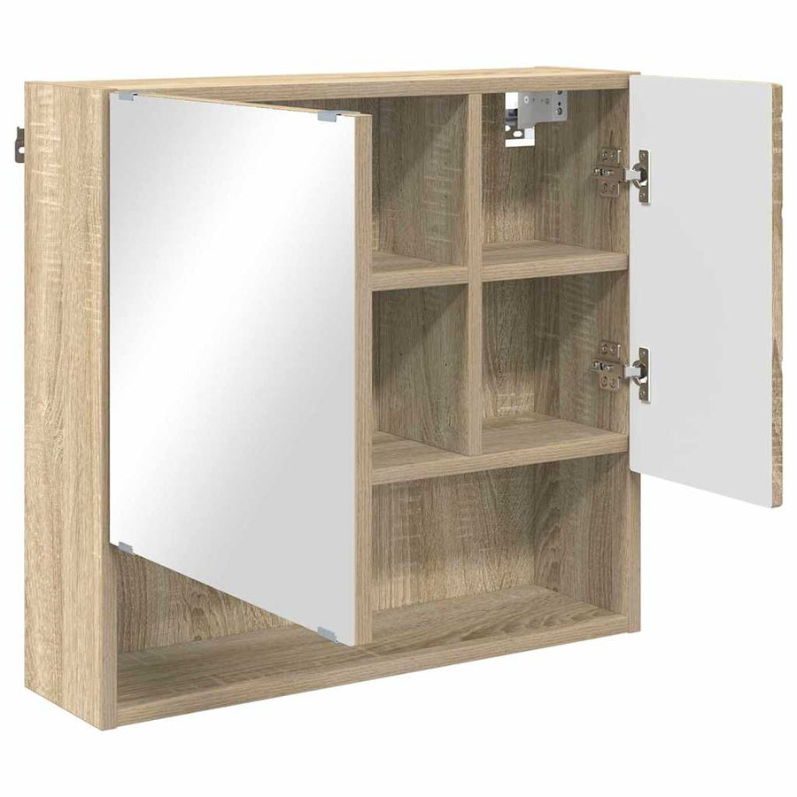 Spiegelkast Sonoma Eiken 59 x 17 x 55 cm Bewerkt hout