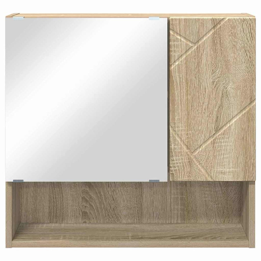 Spiegelkast Sonoma Eiken 59 x 17 x 55 cm Bewerkt hout