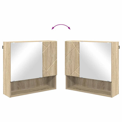 Spiegelkast Sonoma Eiken 59 x 17 x 55 cm Bewerkt hout