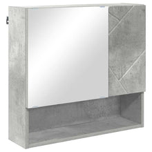 Spiegelkast met opslag Beton Grijs 59 x 17 x 55 cm Bewerkt hout