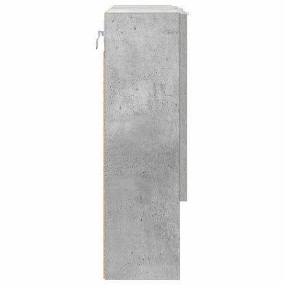 Spiegelkast met opslag Beton Grijs 59 x 17 x 55 cm Bewerkt hout