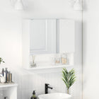 Spiegelkast 59x17x55 cm hoogglans wit bewerkt hout