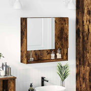 Spiegelkast 59x17x55 cm gerookt eiken bewerkt hout