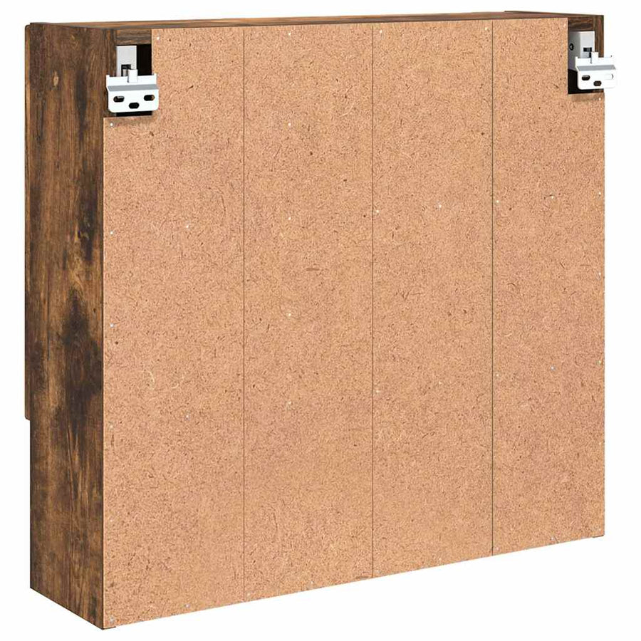 Spiegelkast Gerookt eiken 59 x 17 x 55 cm Bewerkt hout