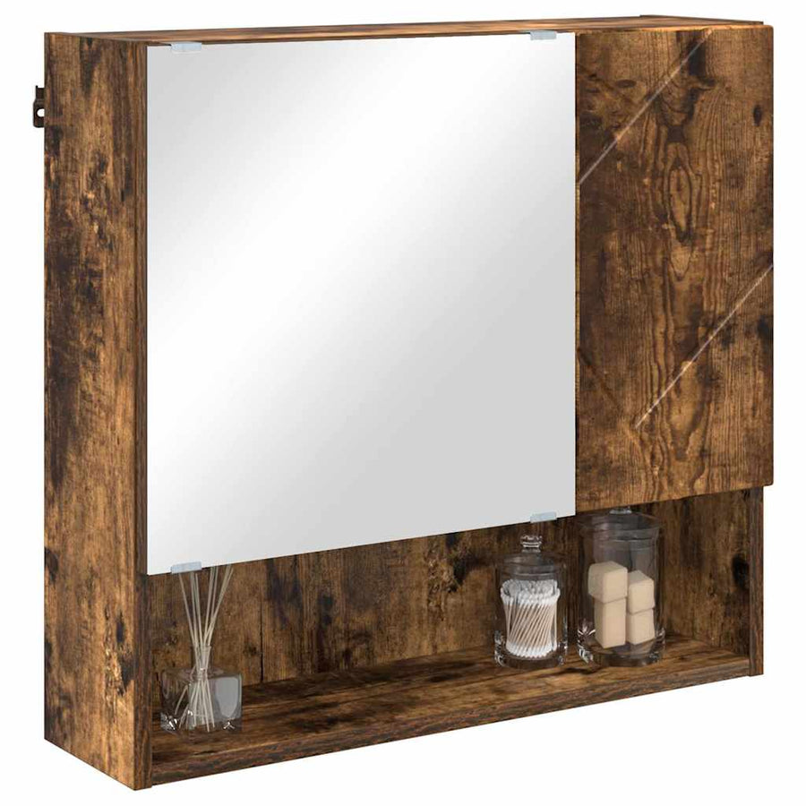 Spiegelkast Gerookt eiken 59 x 17 x 55 cm Bewerkt hout