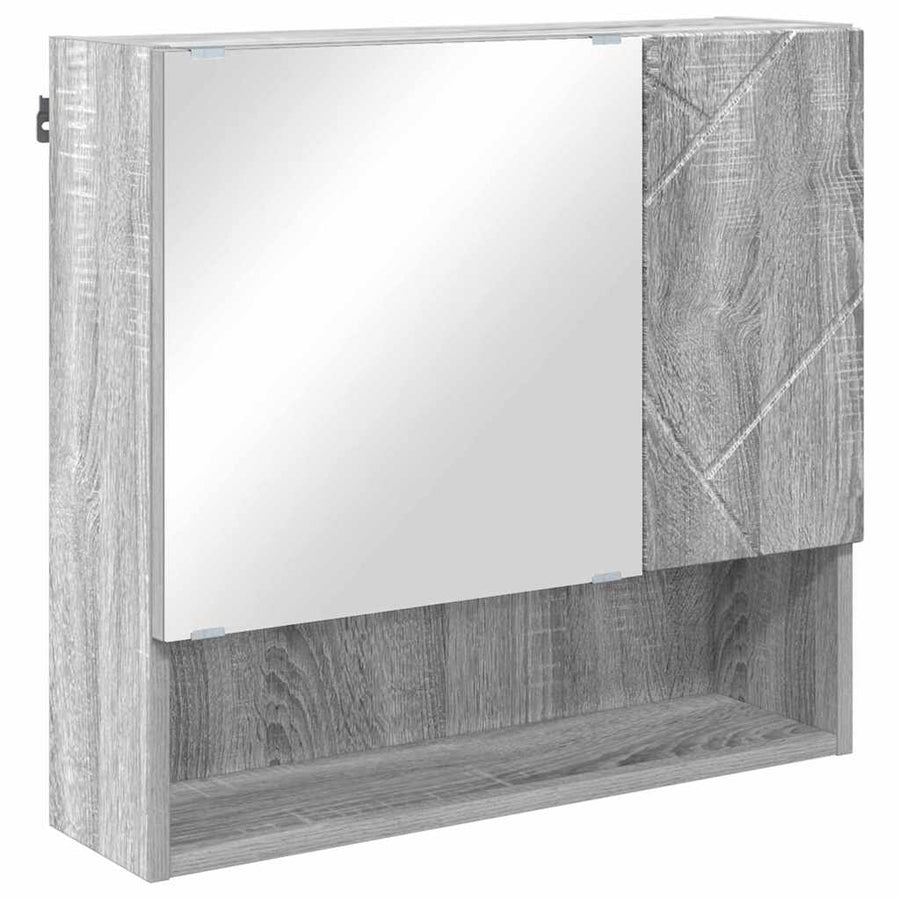 Spiegelkast Grijs Sonoma 59 x 17 x 55 cm Bewerkt hout