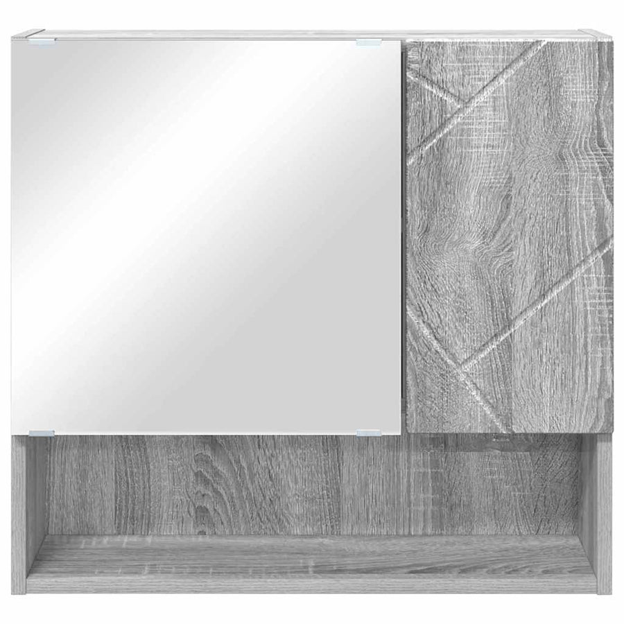 Spiegelkast Grijs Sonoma 59 x 17 x 55 cm Bewerkt hout