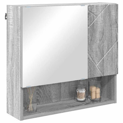 Spiegelkast Grijs Sonoma 59 x 17 x 55 cm Bewerkt hout