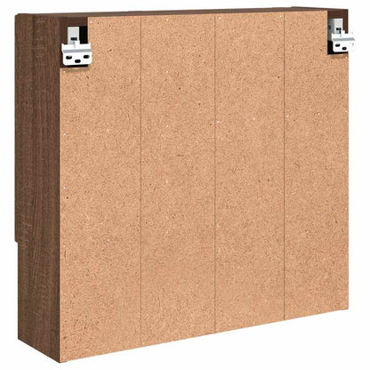 Spiegelkast met opslag Bruin Eiken 59 x 17 x 55 cm Bewerkt hout