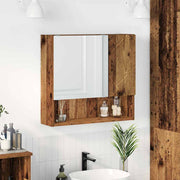 Spiegelkast badkamer 59x17x55 cm oudhout bewerkt hout