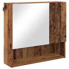 Spiegelkast Wandgemonteerd Oudhout 59 x 17 x 55 cm Bewerkt hout