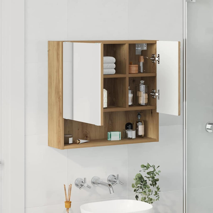 Spiegelkast Artisan Eiken 59 x 17 x 55 cm Bewerkt hout