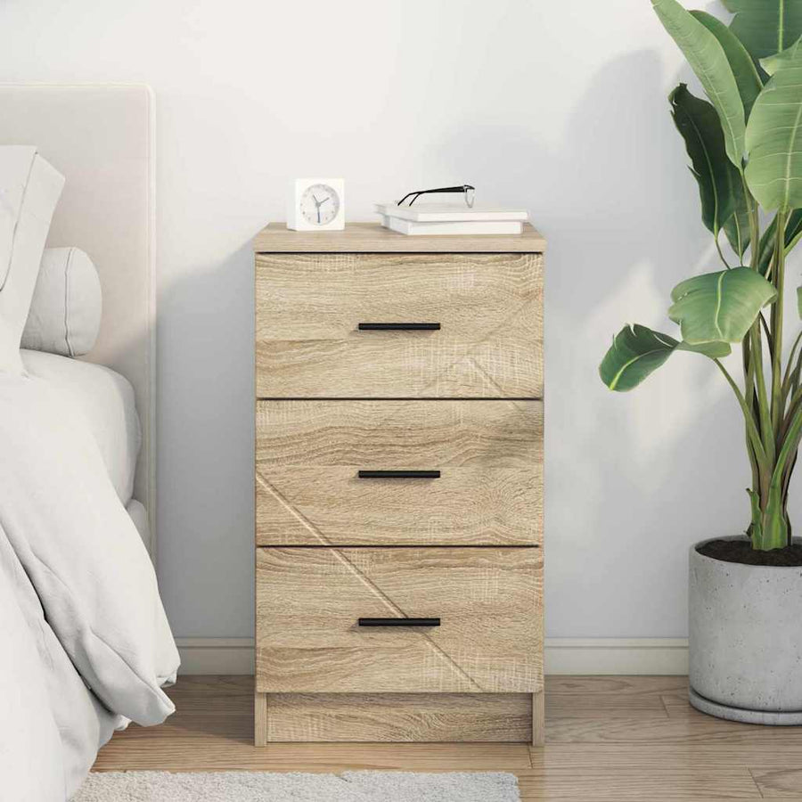 Nachtkastje met lade Sonoma eiken 38 x 38 x 66 cm Bewerkt hout