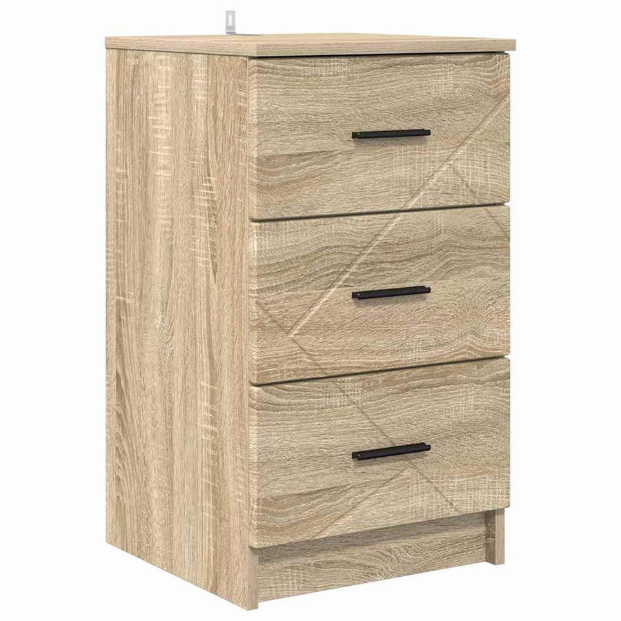 Nachtkastje met lade Sonoma eiken 38 x 38 x 66 cm Bewerkt hout